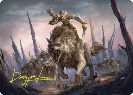 Signal the Onslaught Art Card (Gold-Stamped Signature) (ASHOB-052) - Art Series: The Hobbit