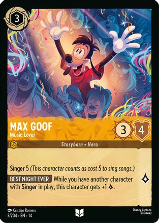 Max Goof - Music Lover (3/204) Hyperia City (Non-Foil)