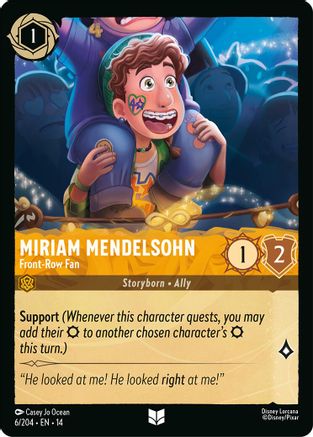Miriam Mendelsohn - Front-Row Fan (6/204) Hyperia City (Non-Foil)