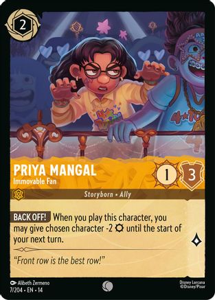 Priya Mangal - Immovable Fan (7/204) Hyperia City (Cold Foil)