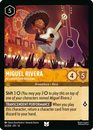 Miguel Rivera - Accomplished Musician (26/204) Hyperia City (Cold Foil)