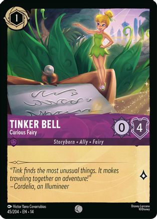 Tinker Bell - Curious Fairy (45/204) Hyperia City (Non-Foil)