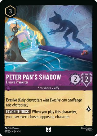 Peter Pan's Shadow - Elusive Prankster (47/204) Hyperia City (Non-Foil)