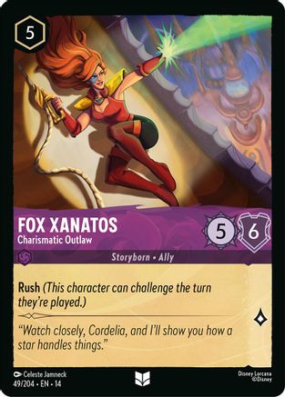 Fox Xanatos - Charismatic Outlaw (49/204) Hyperia City (Non-Foil)