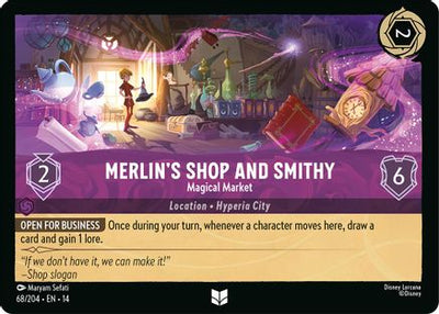 Merlin's Shop and Smithy - Magical Market (68/204) Hyperia City (Non-Foil)
