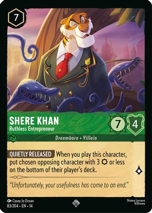 Shere Khan - Ruthless Entrepreneur (83/204) Hyperia City (Cold Foil)
