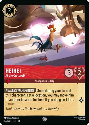 Heihei - At the Crosswalk (103/204) Hyperia City (Non-Foil)