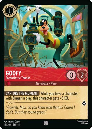 Goofy - Enthusiastic Tourist (111/204) Hyperia City (Cold Foil)