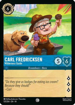 Carl Fredricksen - Wilderness Guide (137/204) Hyperia City (Cold Foil)