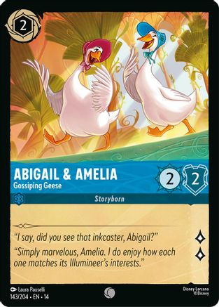 Abigail & Amelia - Gossiping Geese (143/204) Hyperia City (Cold Foil)