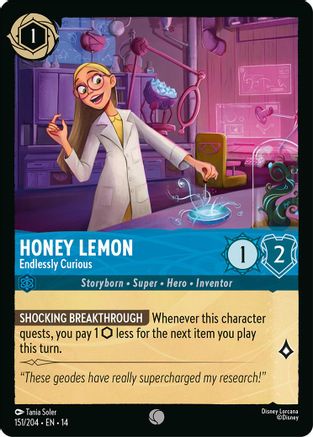 Honey Lemon - Endlessly Curious (151/204) Hyperia City (Non-Foil)