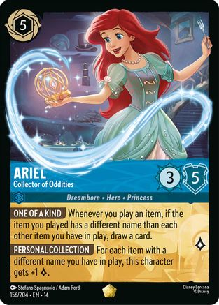 Ariel - Collector of Oddities (156/204) Hyperia City (Cold Foil)