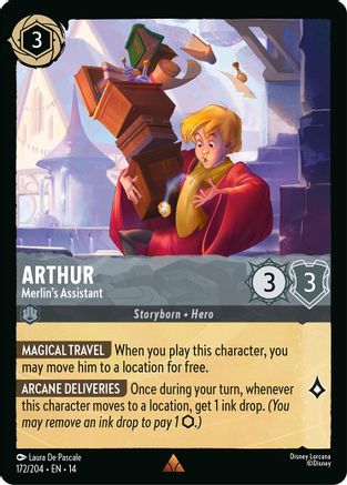 Arthur - Merlin's Assistant (172/204) Hyperia City (Non-Foil)