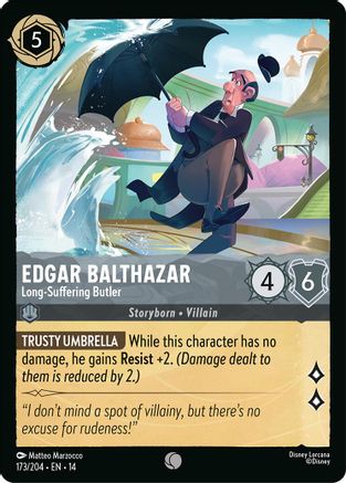 Edgar Balthazar - Long-Suffering Butler (173/204) Hyperia City (Cold Foil)