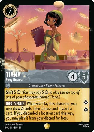 Tiana - Party Hostess (196/204) Hyperia City (Non-Foil)