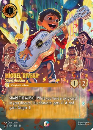 Miguel Rivera - Street Musician (Enchanted) (224/204) Hyperia City ()