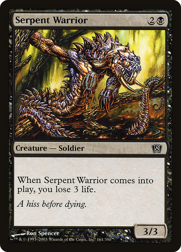 Serpent Warrior (8ED-161) - 8th Edition