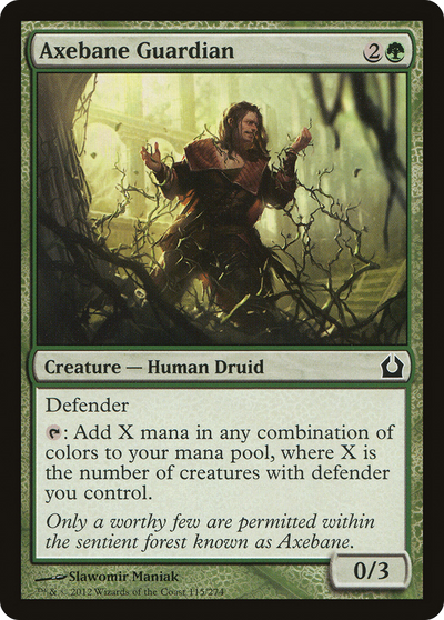Axebane Guardian (RTR-115) - Return to Ravnica Foil