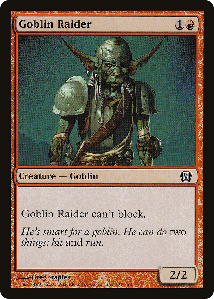 Goblin Raider (8ED-191) - 8th Edition Foil