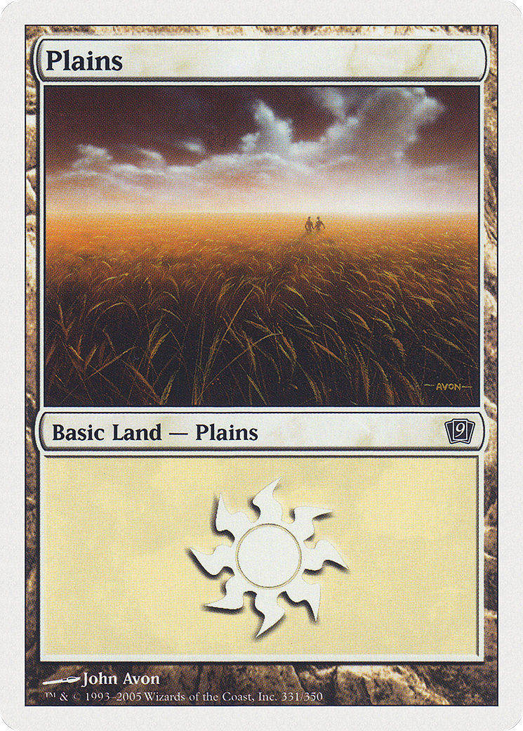 Plains (331) (9ED-331) - 9th Edition Foil