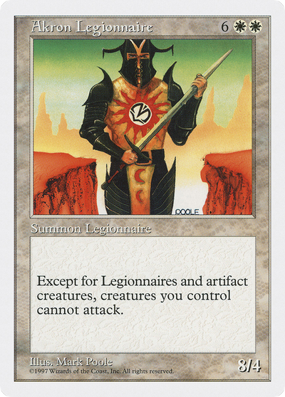 Akron Legionnaire (5ED-) - Fifth Edition