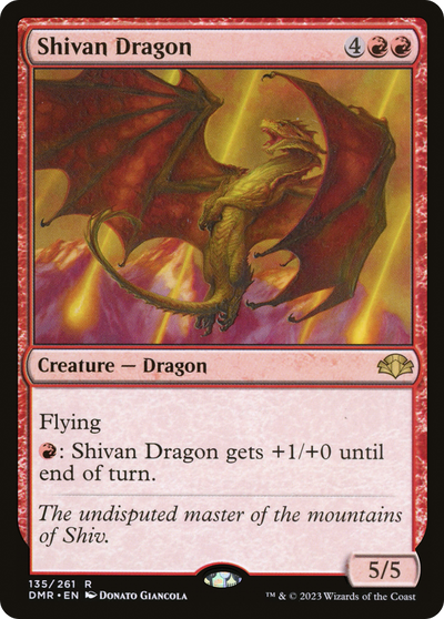 Shivan Dragon (DMR-135) - Dominaria Remastered Foil
