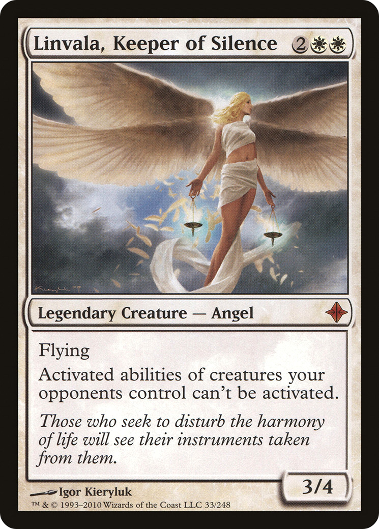 Linvala, Keeper of Silence (ROE-033) - Rise of the Eldrazi Foil