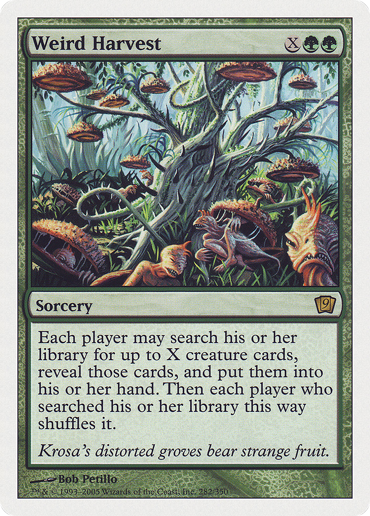 Weird Harvest (9ED-282) - 9th Edition Foil