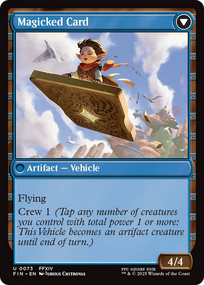 Sidequest: Card Collection // Magicked Card (FIN-073) - FINAL FANTASY: (enchantment)