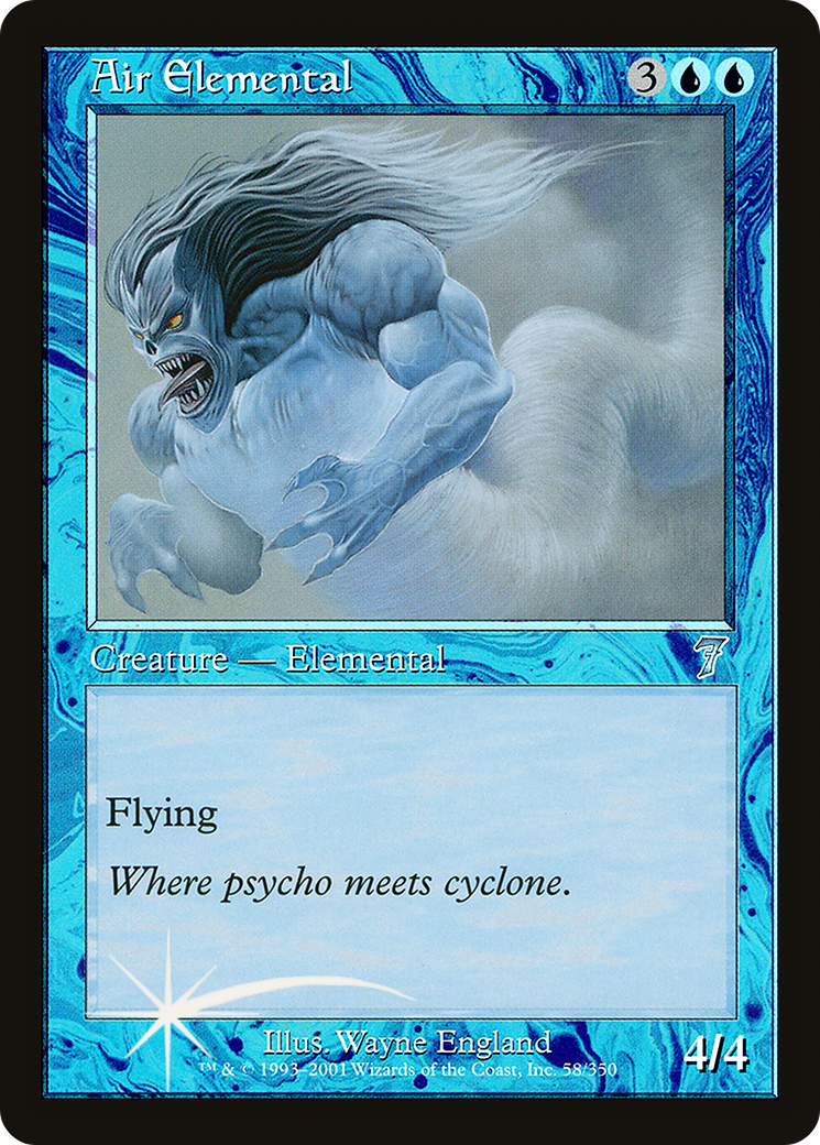 Air Elemental (7ED-58★) - 7th Edition Foil