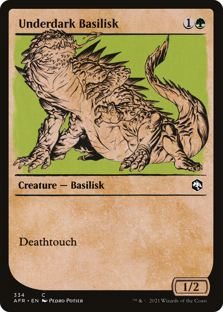 Underdark Basilisk (AFR-334) - Adventures in the Forgotten Realms: (Showcase)