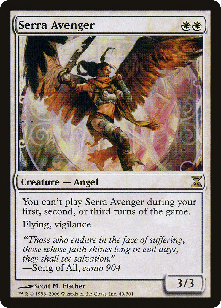 Serra Avenger (TSP-040) - Time Spiral Foil
