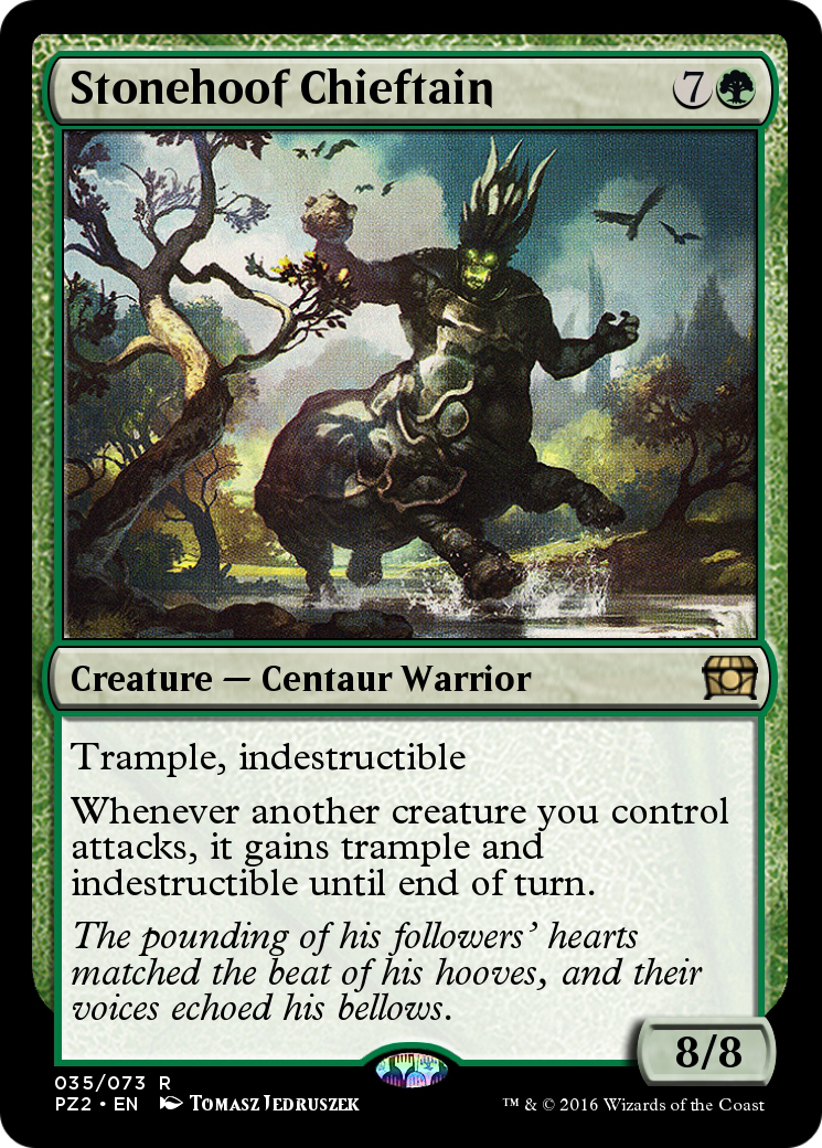 Stonehoof Chieftain (PZ2-035) - Treasure Chest Foil