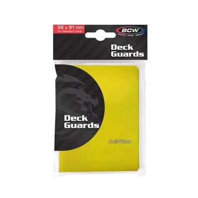 BCW Deck Guard Sleeves (50) - Yellow (Standard Size)