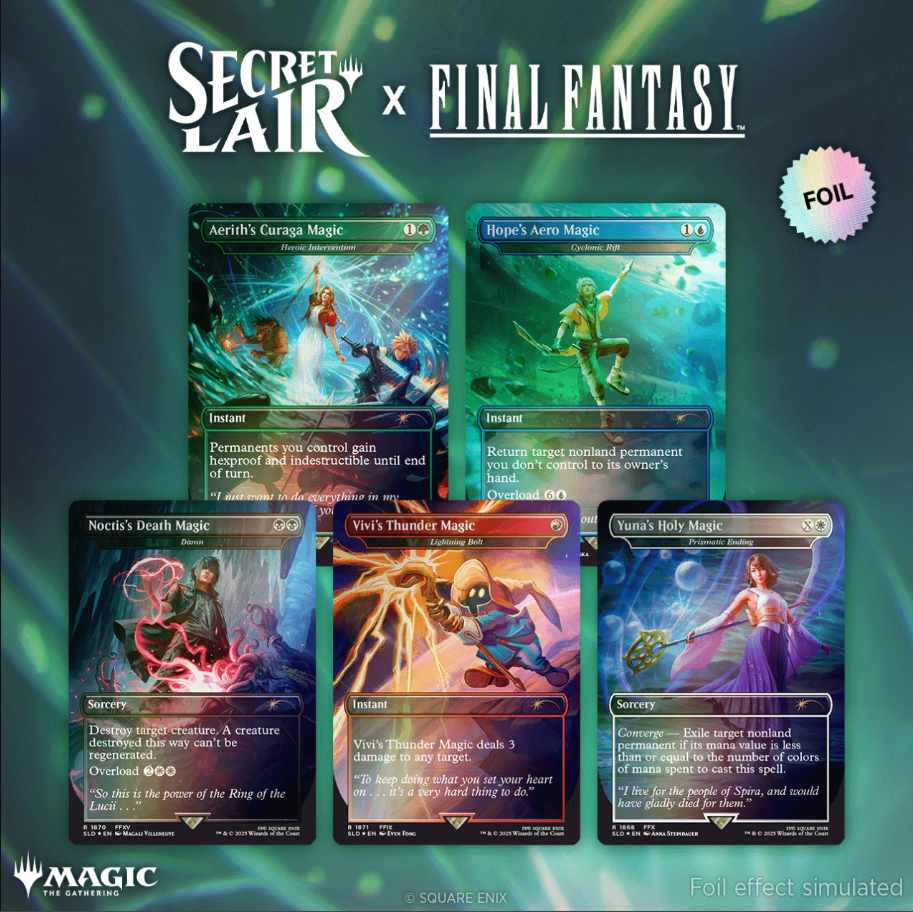 Magic the Gathering - Secret Lair Drop Series: Final Fantasy: Grimoire Rainbow Foil Edition *Sealed*