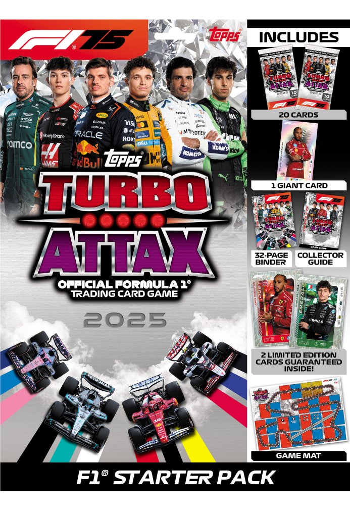 2025 Turbo ATTAX Formula 1 - Starter Pack (PRE-ORDER, SHIPS LATE SEPTEMBER)