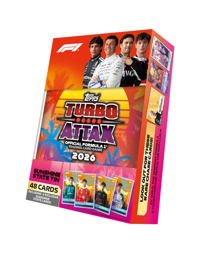 2026 Turbo ATTAX Formula 1 - Mega Tin (PRE-ORDER, SHIPS 30TH SEPT)