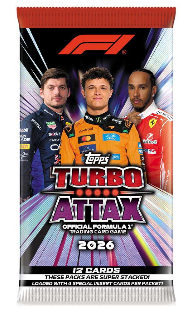 2026 Turbo ATTAX Formula 1 - Booster Box (PRE-ORDER, SHIPS 30TH SEPT)