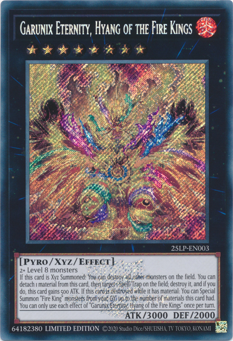 Garunix Eternity, Hyang of the Fire Kings (ESR) [25LP-EN003] Emblazone –  TCG Collector NZ