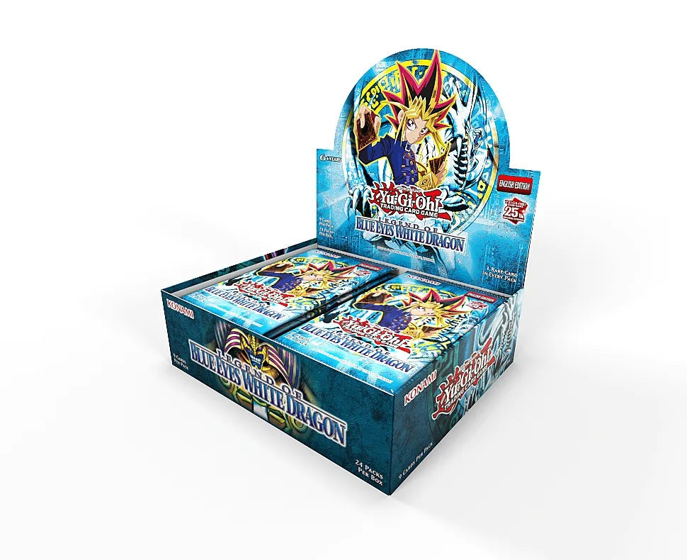 Yugioh! Booster Boxes: Legend of Blue-Eyes White Dragon (LOB) 25th Anniversary Edition *Sealed*