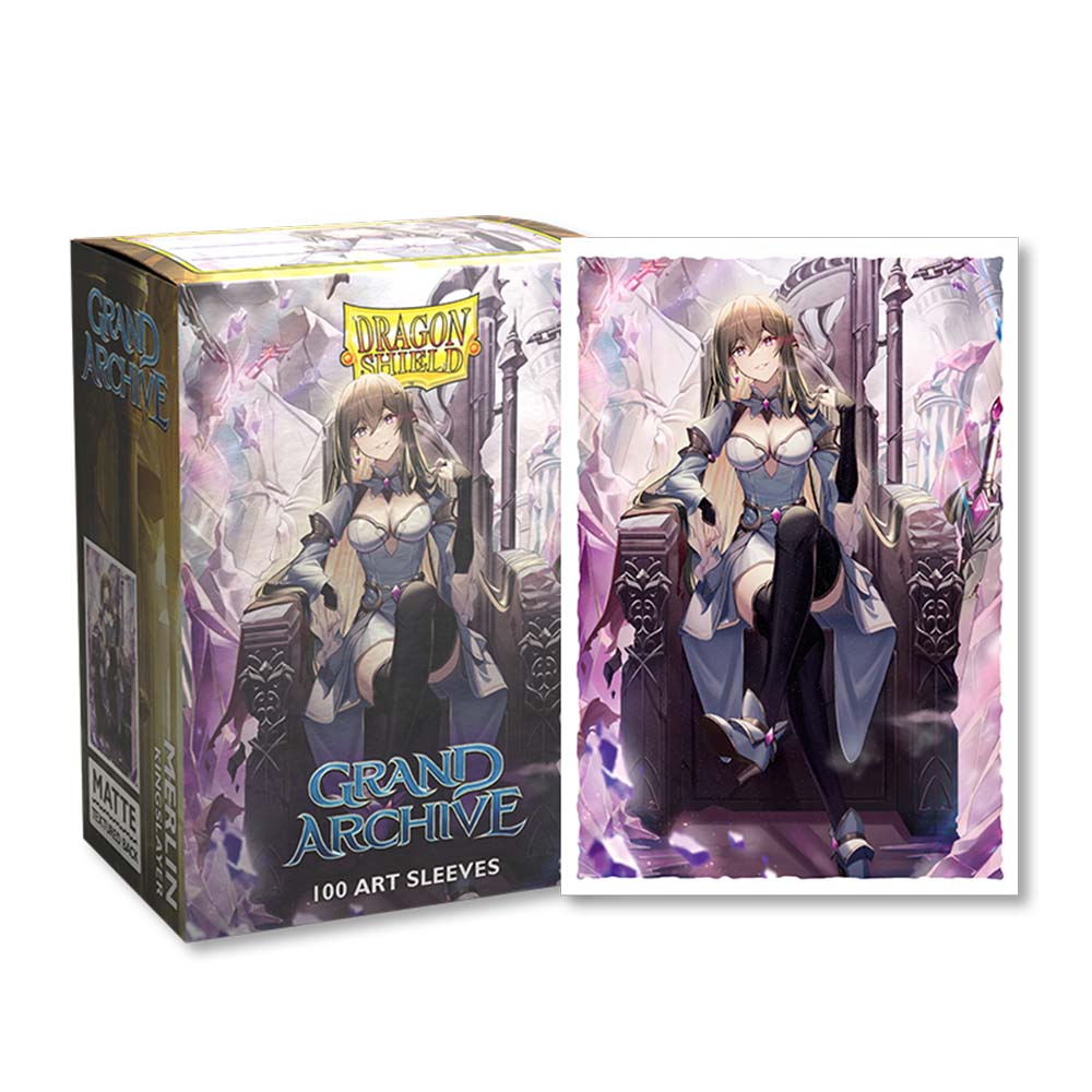 Dragonshield Sleeves - Grand Archive: Merlin Matte Art Sleeves (Standard Size 100 Pack)