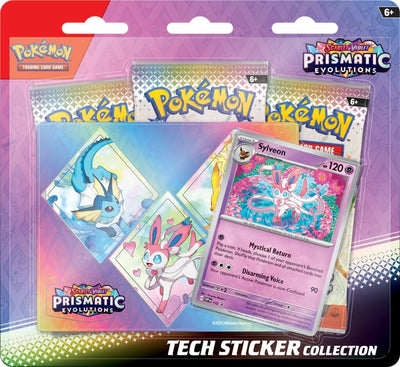 Pokemon TCG: Prismatic Evolutions Tech Sticker Collection RANDOM CHOICE *Sealed*