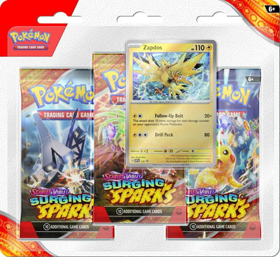 Pokemon TCG: Scarlet & Violet: Surging Sparks 3-Pack Booster *Sealed*