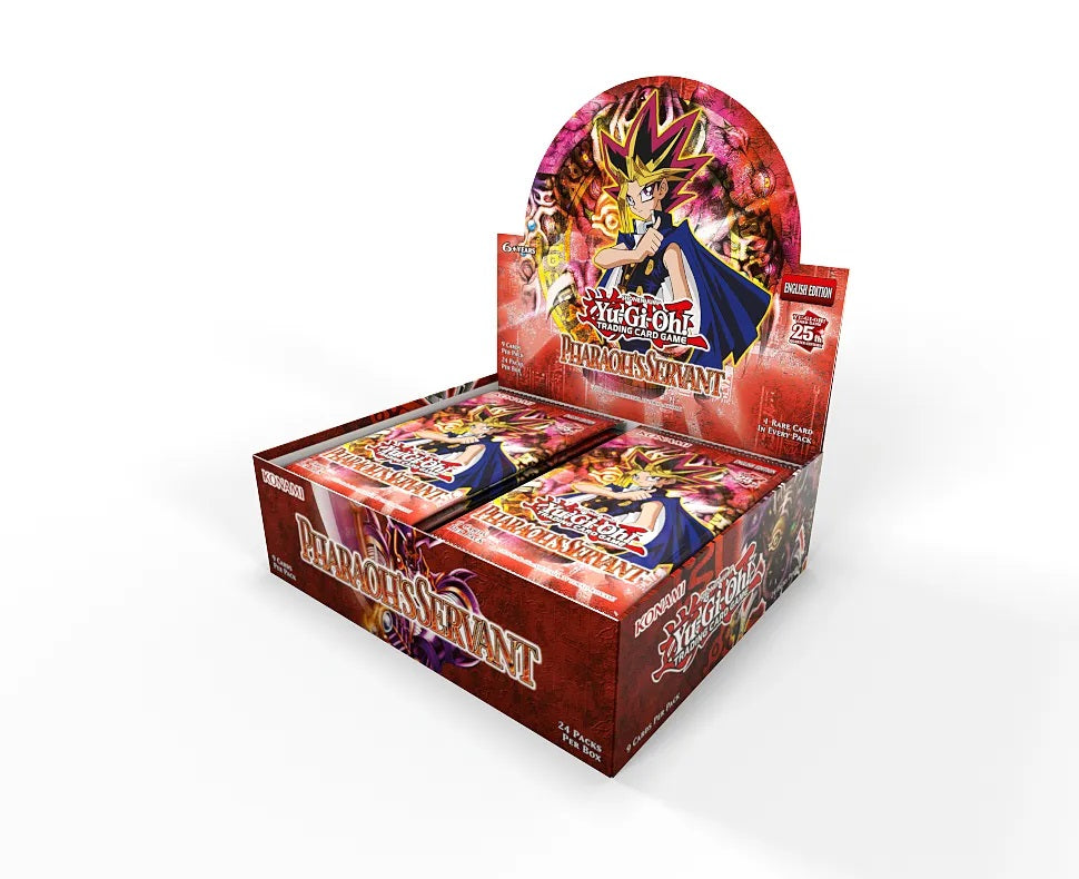 Yugioh! Booster Boxes: Pharaoh's Servant (PSV) 25th Anniversary Editio TCG Collector NZ Yugioh! Booster Boxes: Pharaoh's Servant (PSV) 25th Anniversary Editio TCG Collector NZ
