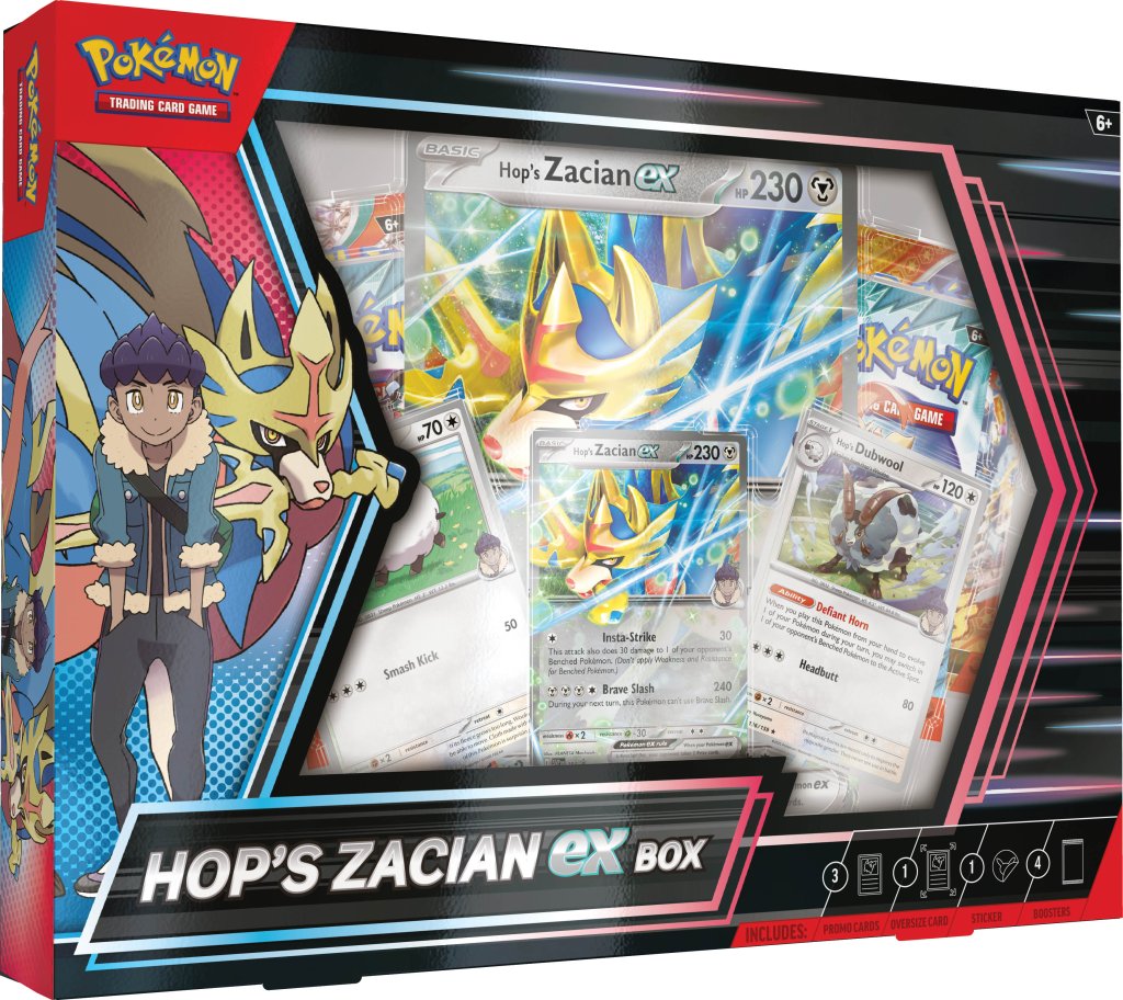 Pokemon TCG: Hop's Zacian ex Box *Sealed*