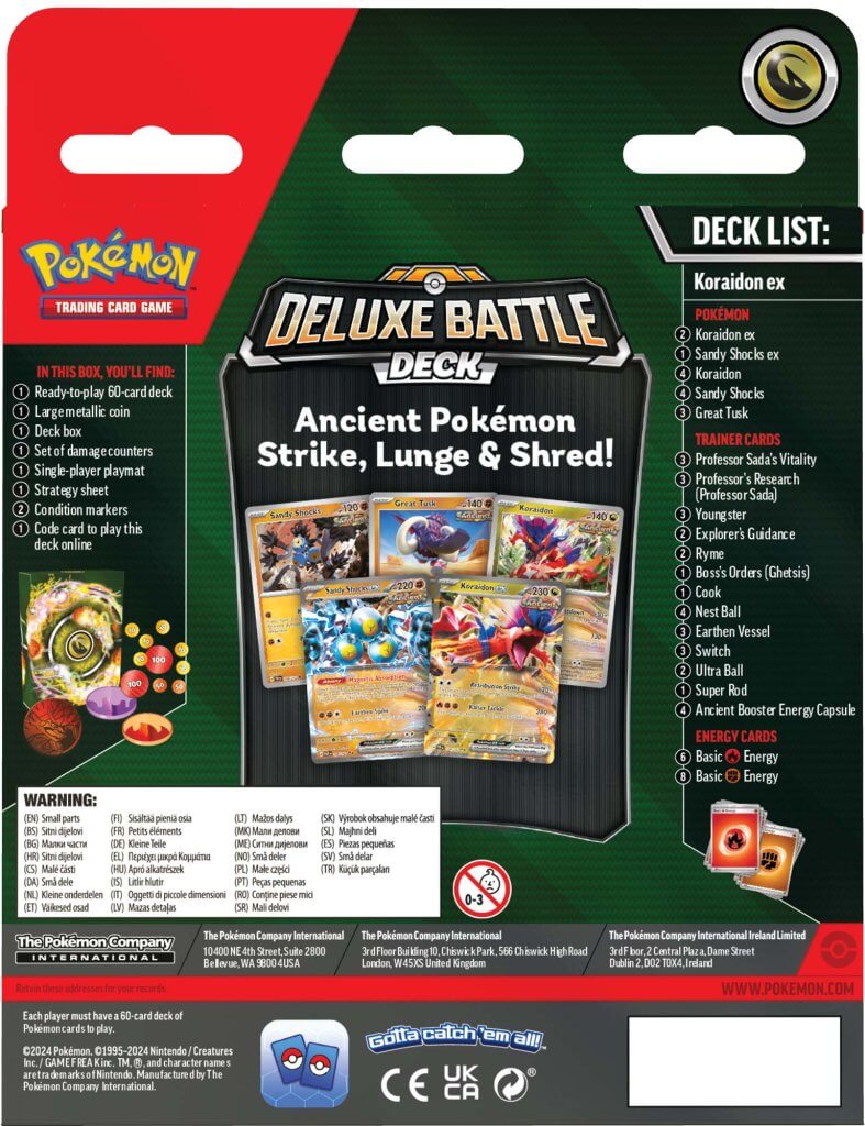 Pokemon TCG: Deluxe Battle Deck - Miraidon/Koraidon ex *Sealed*