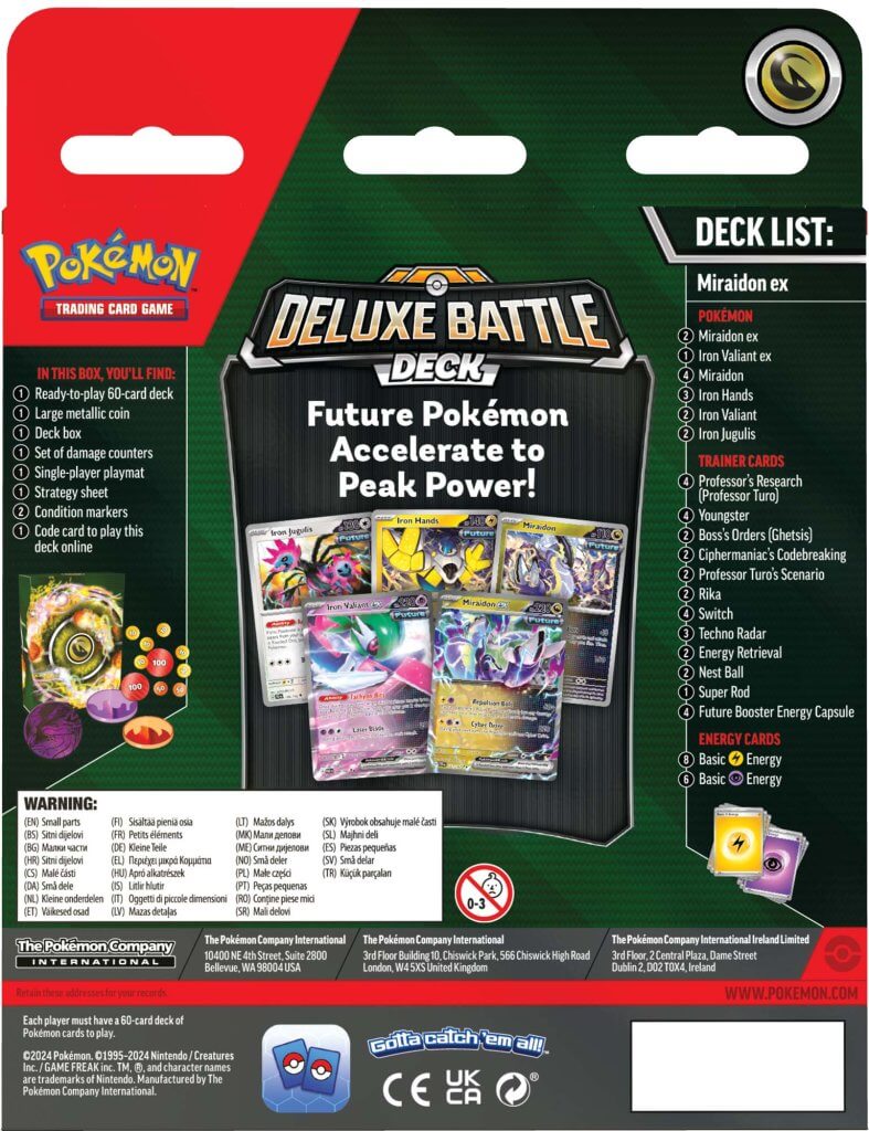 Pokemon TCG: Deluxe Battle Deck - Miraidon/Koraidon ex *Sealed*