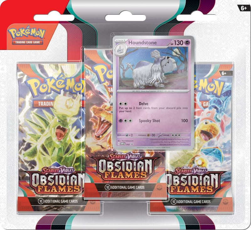 Pokemon TCG: Scarlet & Violet: Obsidian Flames 3-Pack Booster *Sealed*