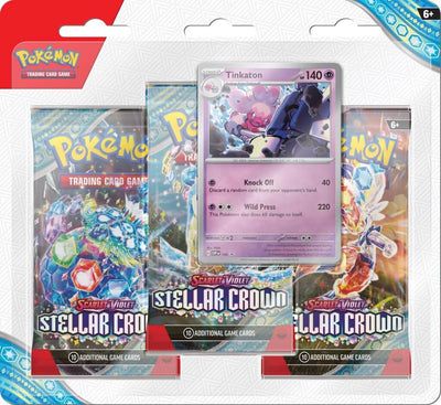 Pokemon TCG: Scarlet & Violet: Stellar Crown 3-Pack Booster *Sealed*