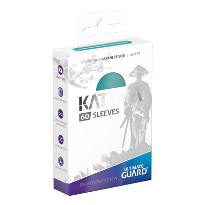 Katana Sleeves - Turquoise Matte (Japanese Size 60 Pack)